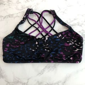 Lululemon Free to be wild bra (animal print!)